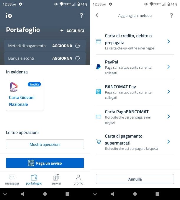 App IO per Android