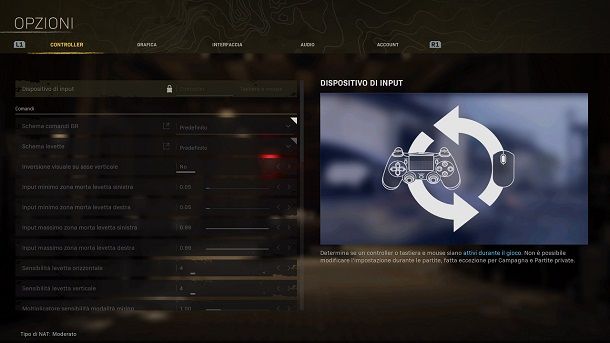 Migliori impostazioni Warzone controller PS4