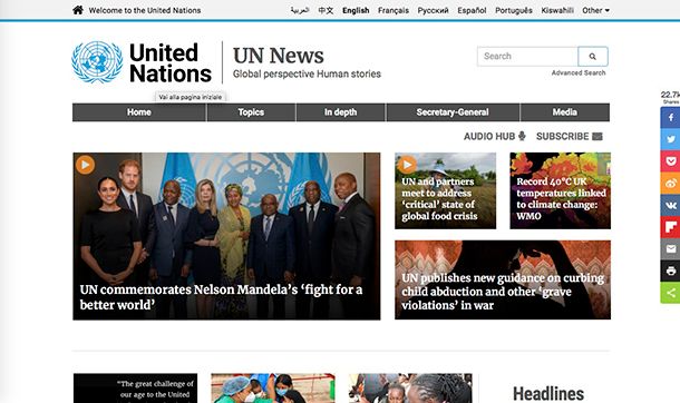 Migliori siti di geopolitica UN News