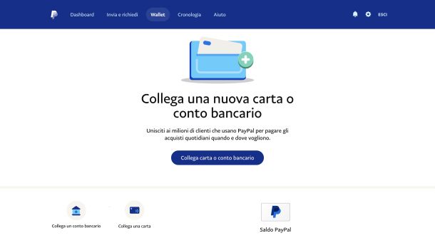 Collegare Postepay a conto PayPal