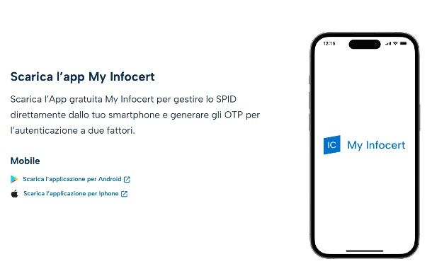 App per SPID Infocert