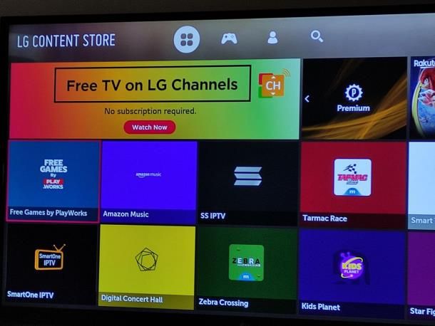 App per TV LG Smart