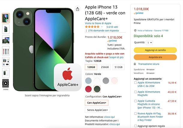 AppleCare Amazon