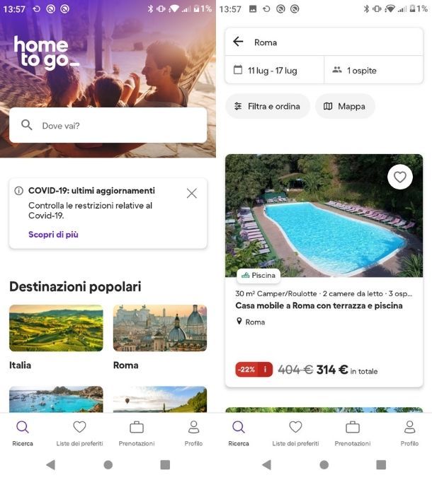 App HomeToGo