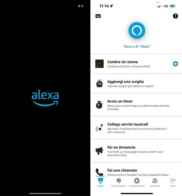 Comandi rapidi iPhone Alexa