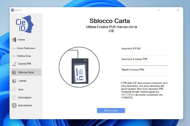 Come recuperare codice PIN della CIE