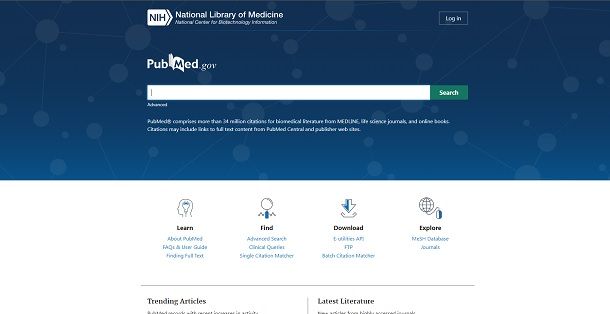 Cercare articoli scientifici con PubMed