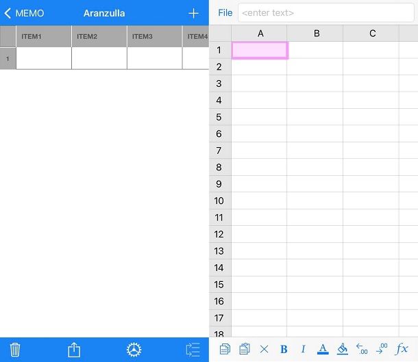 App per creare tabelle