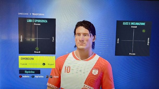 Come creare Totti su FIFA 22