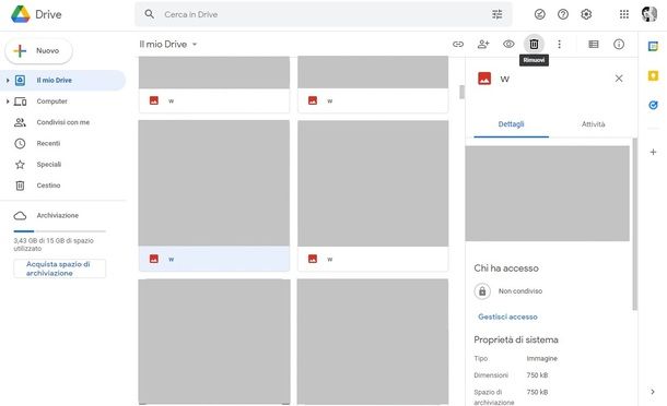 Google Drive sito PC