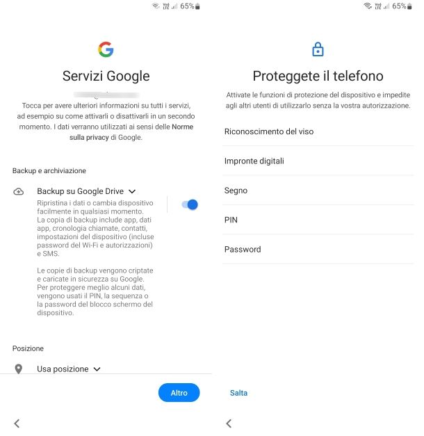 Servizi Google Android