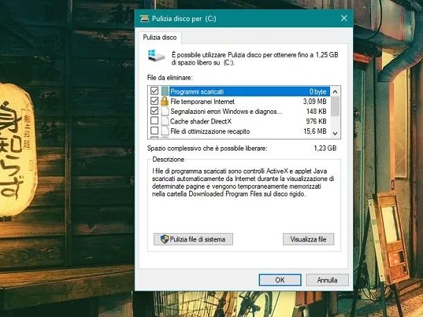 pulizia disco windows