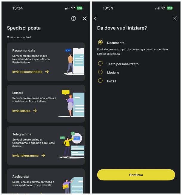 Come spedire con Poste Italiane online: lettere