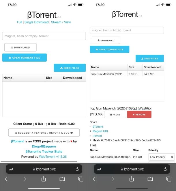 BTorrent da iOS