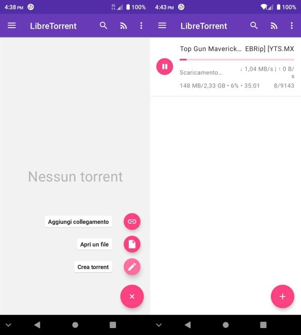LibreTorrent per Android