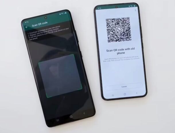 Come trasferire chat di WhatsApp con codice QR