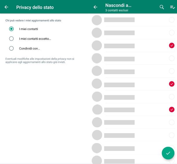 Come nascondere le storie su WhatsApp