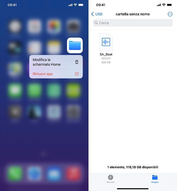 Spostare su SD con iOS