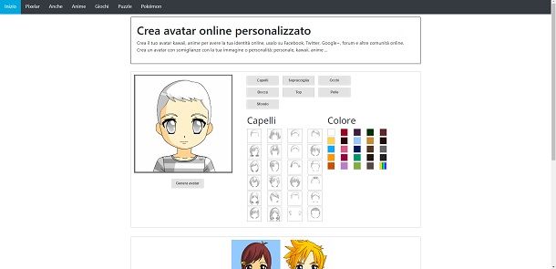 App per creare personaggi anime