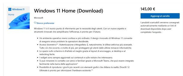 Edizioni e prezzi di Windows 11