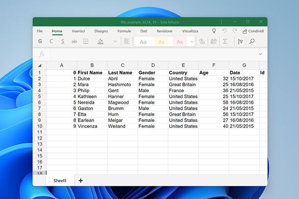 Come aprire file XLSX con Office