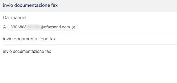 dettaglio composizione indirizzo destinatario per fax 