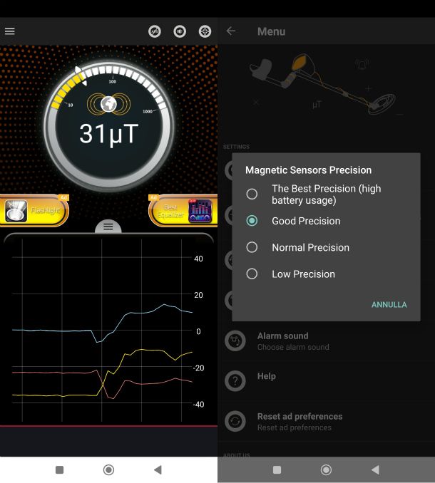 Metal detector (Android)