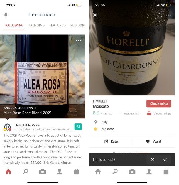 Delectable — Rate & Scan Wine