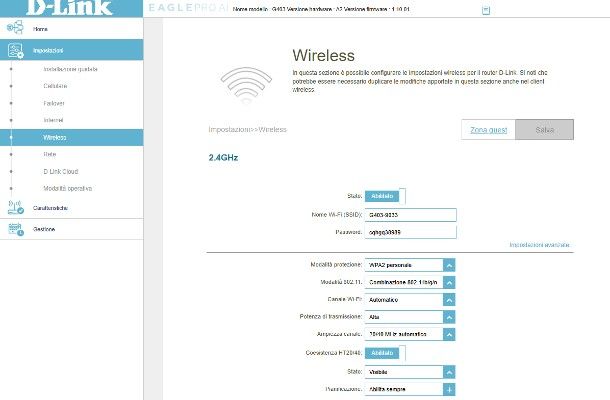 Come configurare D Link: WiFi