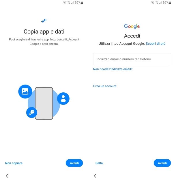 Copia app e dati Android