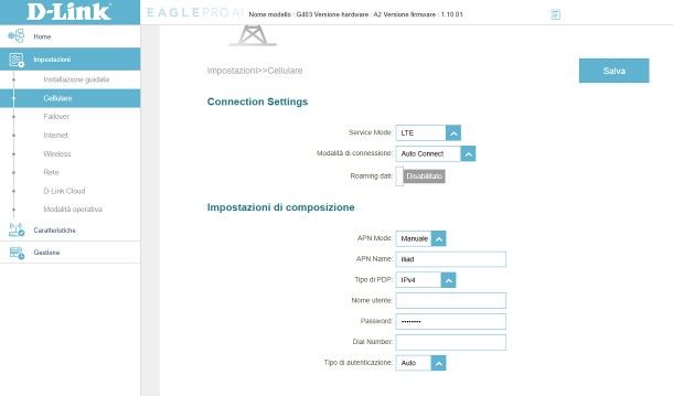 Come configurare modem D Link con TIM e altri gestori: Internet