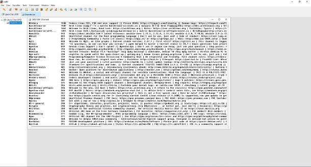 Lista server mIRC
