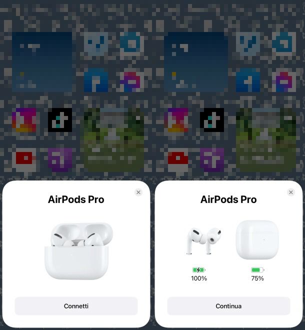 Collegamento AirPods Pro a iPhone