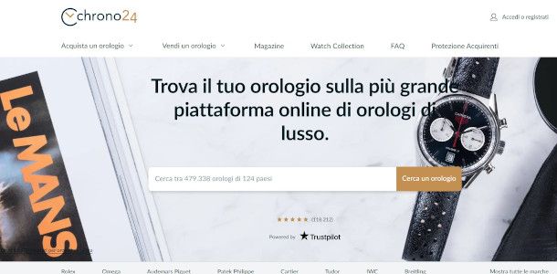 home page sito Chrono24