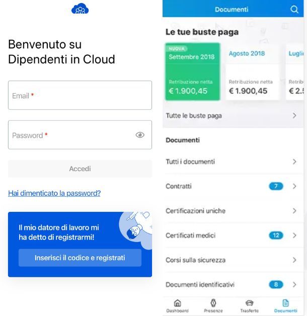 Dipendenti in cloud