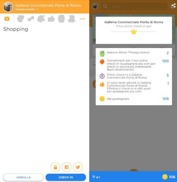 aggiunta annotazioni su luogo visitato app Swarm