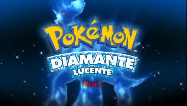 Schermata iniziale Pokémon Diamante Lucente