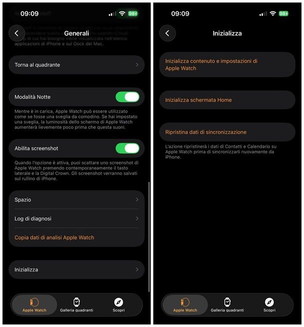 Come eliminare account Apple Watch