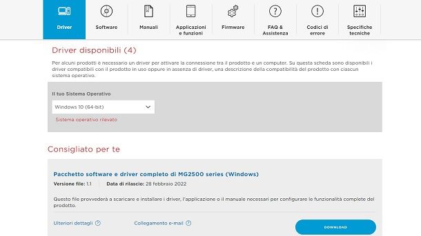 Come installare una stampante Canon MG2550 senza CD