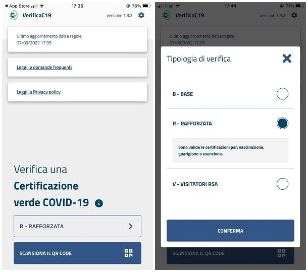 App per convalida Green Pass: Verifica C19