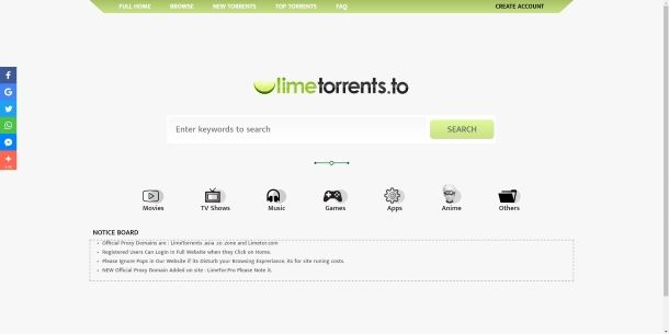 Aggiornamento Come scaricare file Torrent