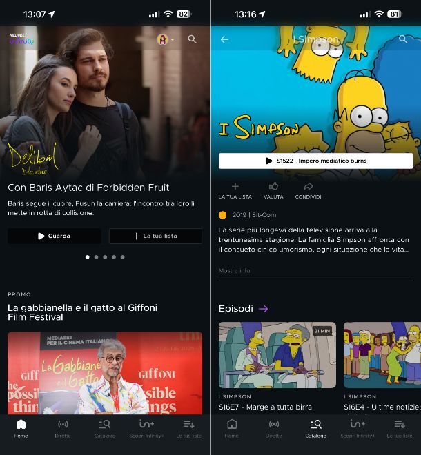 Come vedere Mediaset on demand da smartphone e tablet
