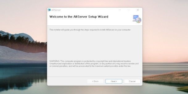 installazione altserver