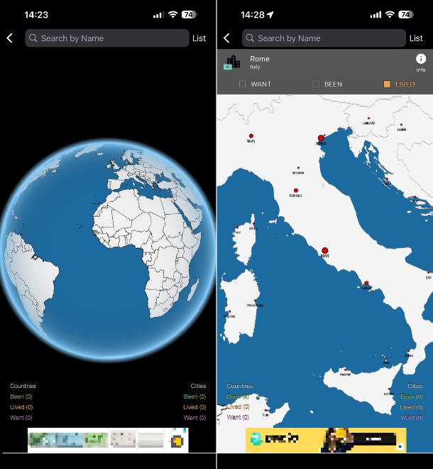 Countries Been