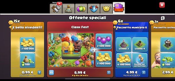 Negozio Clash of Clans