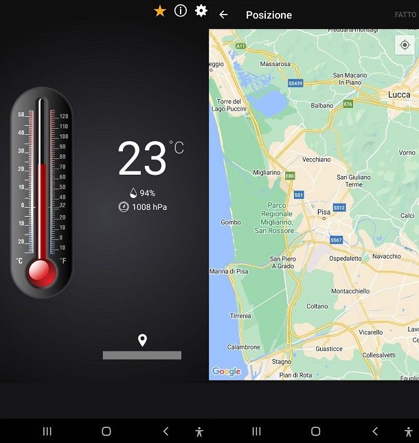 App per misurare temperatura ambiente