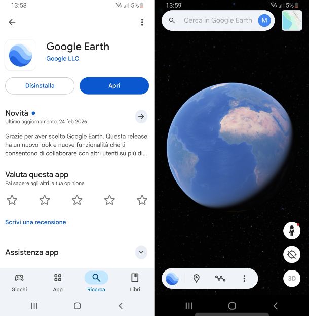 Google Earth Android