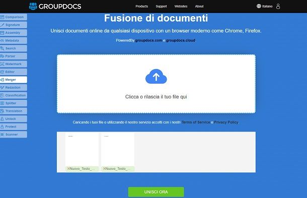 unire documenti word groupdocs