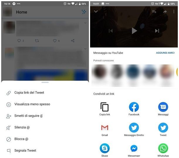 Come copiare un link dal cellulare