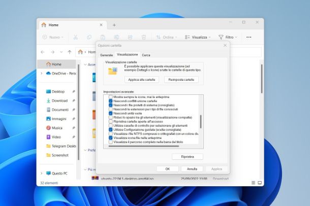 come cambiare estensione file Windows 11